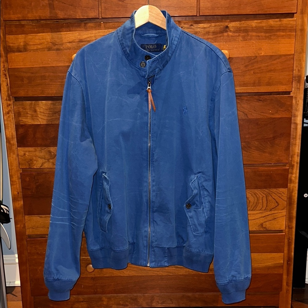 Polo by Ralph Lauren Blue Men's Twill Harrington Jacket
